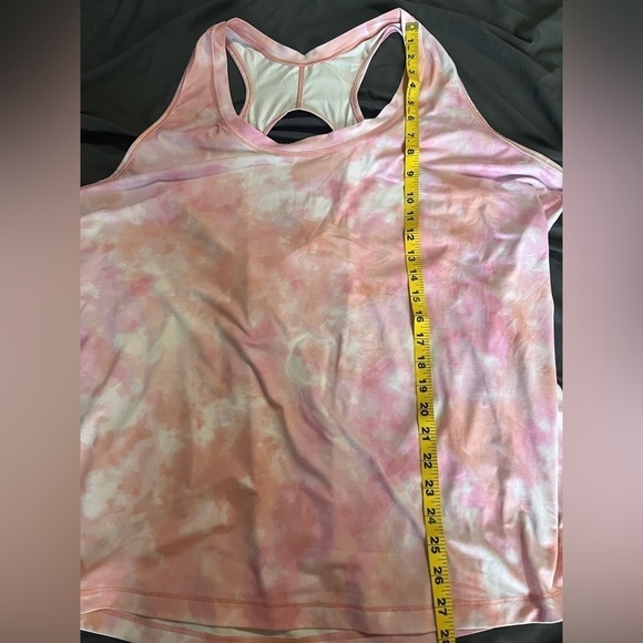 Athleta Momentum pink tie dye Razor Back Tank - Picture 6 of 6